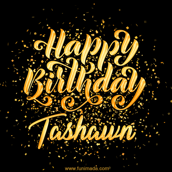 Happy Birthday Card for Tashawn - Download GIF and Send for Free