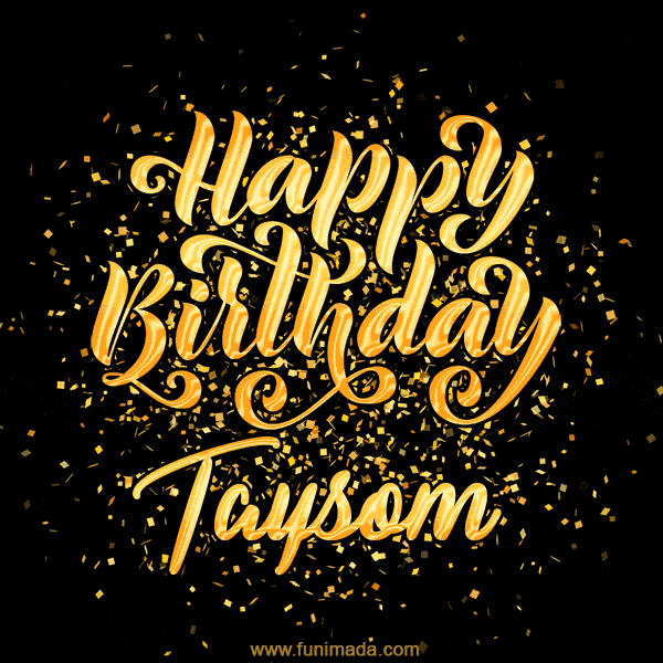 Happy Birthday Card for Taysom - Download GIF and Send for Free