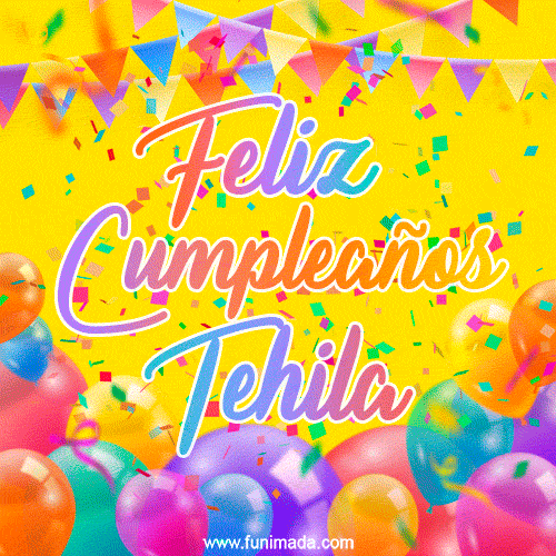 Feliz Cumpleaños Tehila (GIF)