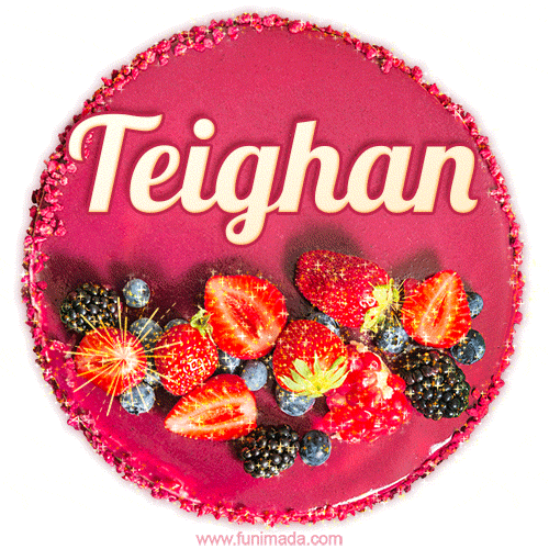 Happy Birthday Cake with Name Teighan - Free Download