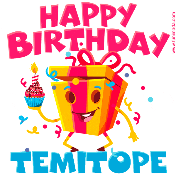 Funny Happy Birthday Temitope GIF