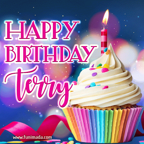 Happy Birthday Terry - Lovely Animated GIF
