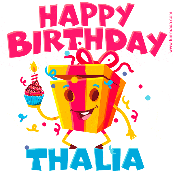 Funny Happy Birthday Thalia GIF