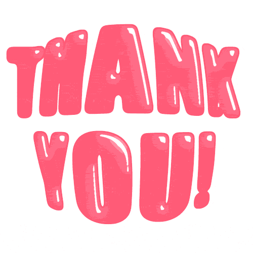 Thank you! Animated pink text. - Download on 