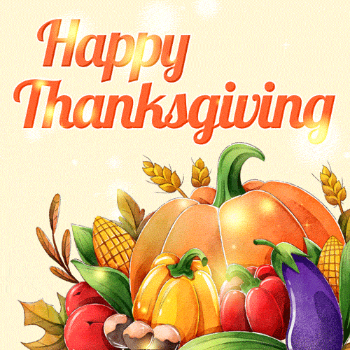 Happy Thanksgiving 2023 GIF images - Download on 