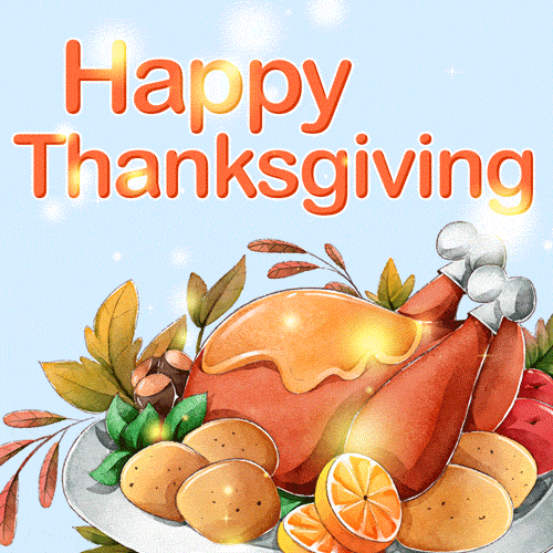 Have a blessed and happy holiday! Happy Thanksgiving!