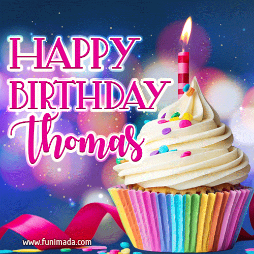 Happy Birthday Thomas - Lovely Animated GIF