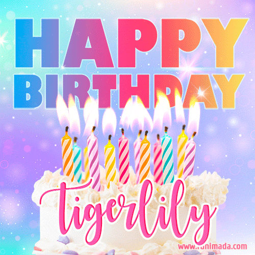Funny Happy Birthday Tigerlily GIF