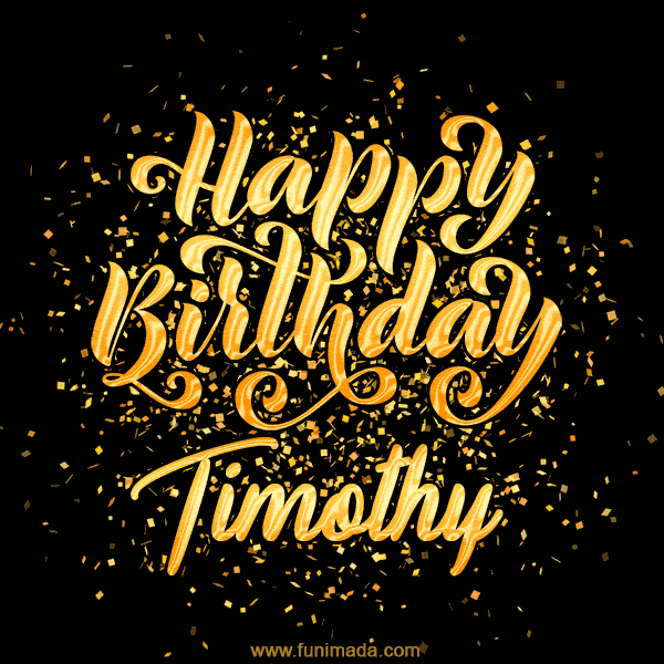 Happy Birthday Card for Timothy - Download GIF and Send for Free