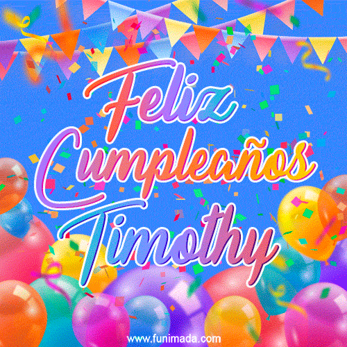 Feliz Cumpleaños Timothy (GIF)