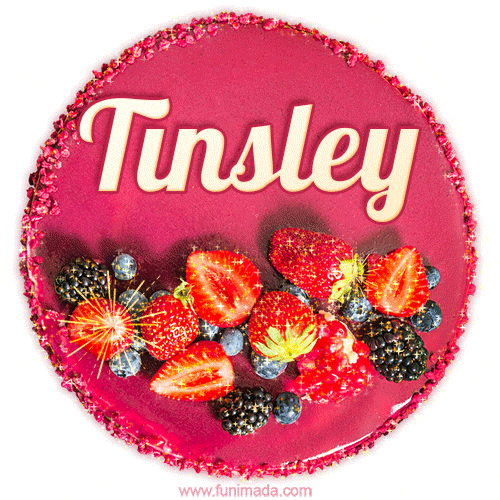 Happy Birthday Cake with Name Tinsley - Free Download
