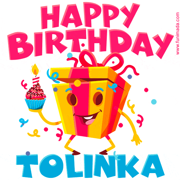 Funny Happy Birthday Tolinka GIF