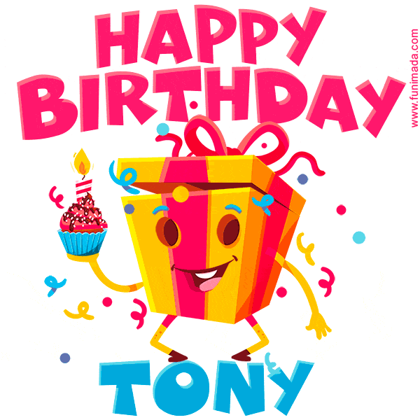 Funny Happy Birthday Tony GIF