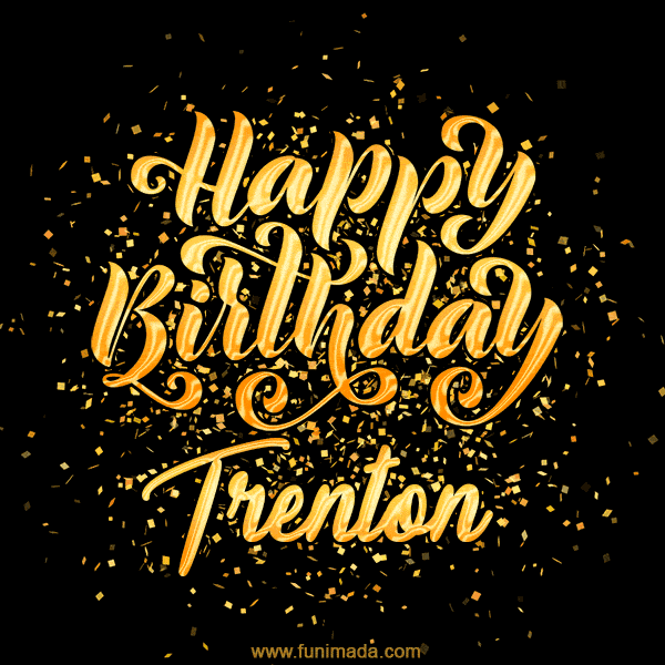 Happy Birthday Card for Trenton - Download GIF and Send for Free
