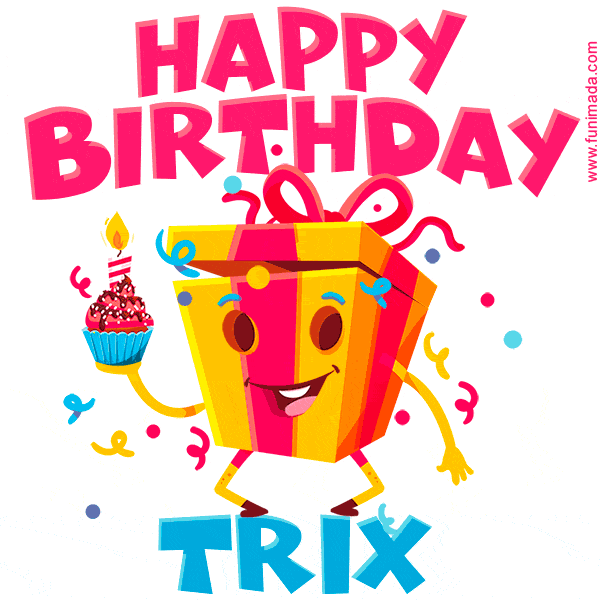 Funny Happy Birthday Trix GIF