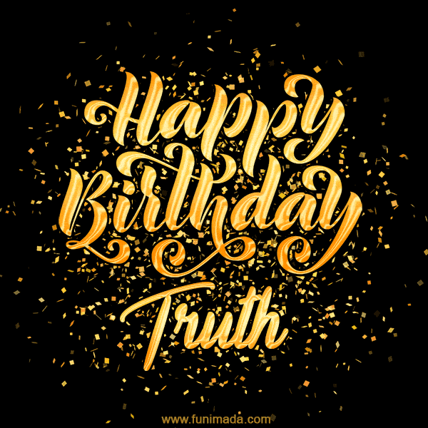 Happy Birthday Card for Truth - Download GIF and Send for Free