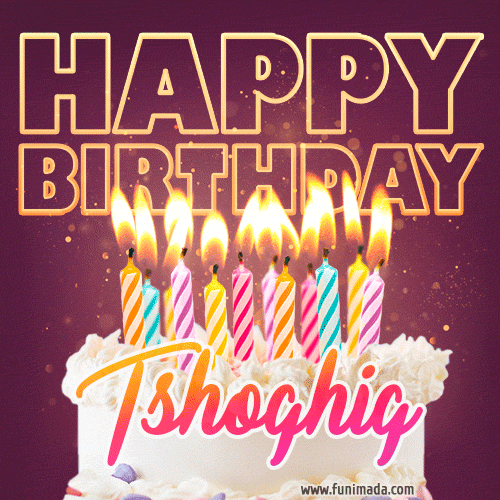 Tshoghig - Animated Happy Birthday Cake GIF Image for WhatsApp