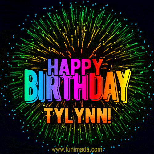 New Bursting with Colors Happy Birthday Tylynn GIF and Video with Music
