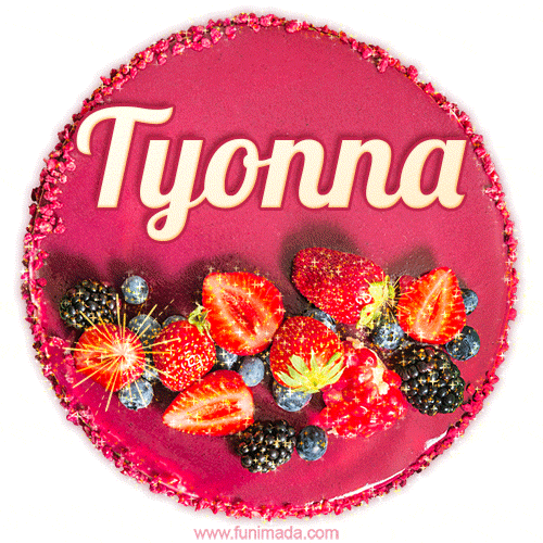 Happy Birthday Cake with Name Tyonna - Free Download