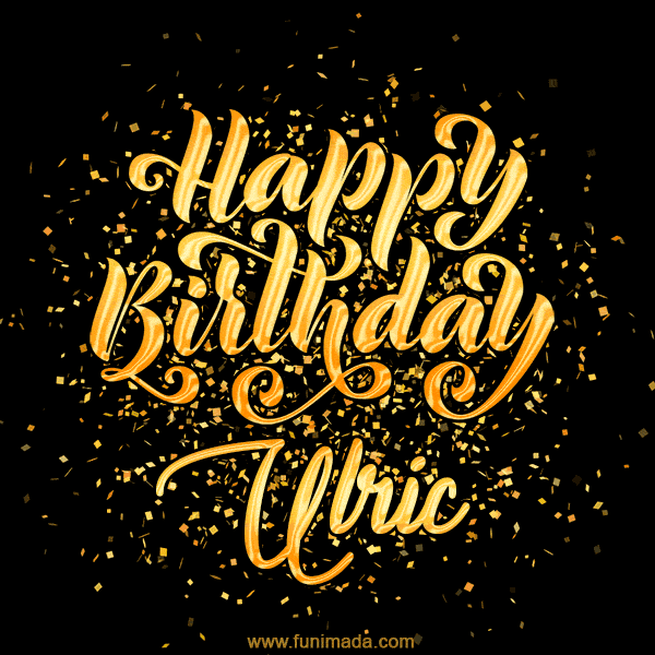 Happy Birthday Card for Ulric - Download GIF and Send for Free