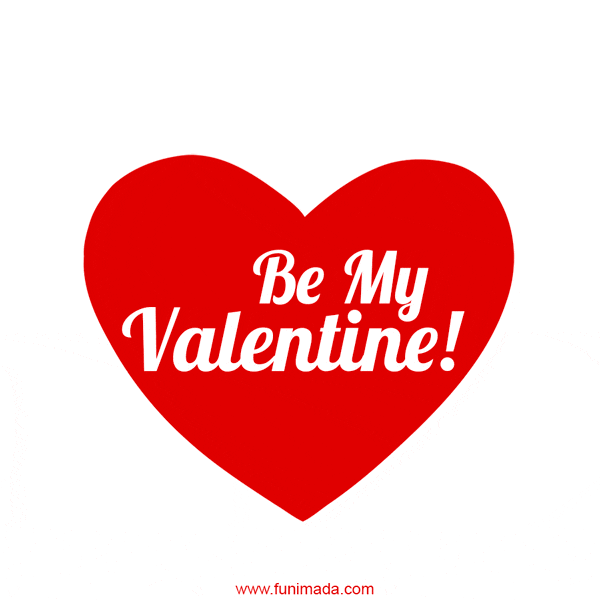 Happy Valentine's Day Handsome -  Red Heart GIF