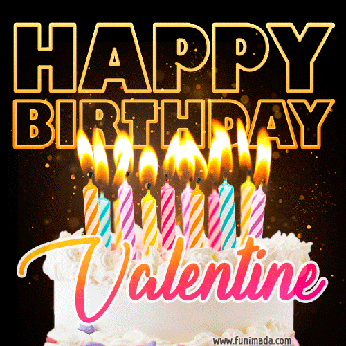 Valentine Animated Happy Birthday Cake Gif Image For Whatsapp Download On Funimada Com