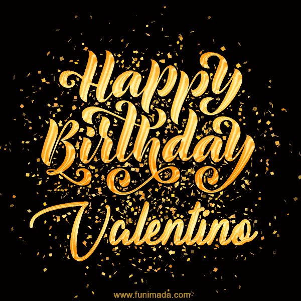 Happy Birthday Card for Valentino - Download GIF and Send for Free