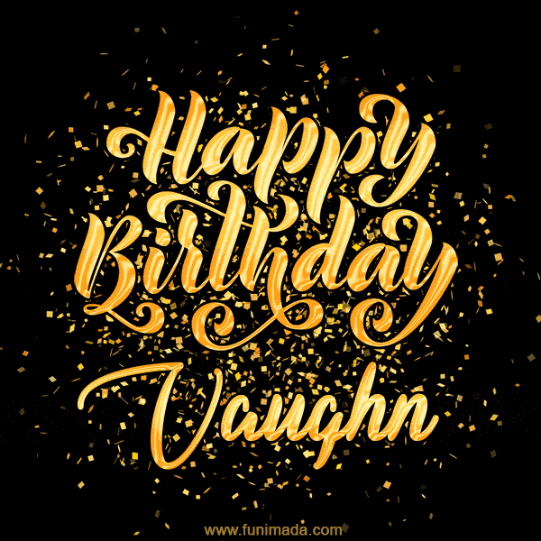 Happy Birthday Card for Vaughn - Download GIF and Send for Free