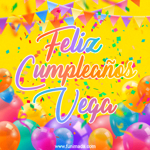 Feliz Cumpleaños Vega (GIF)