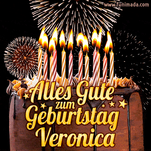 Alles Gute zum Geburtstag Veronica (GIF)