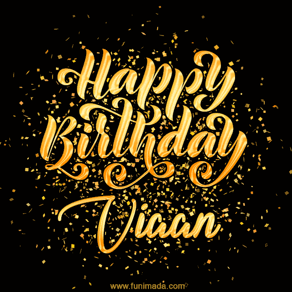 Happy Birthday Card for Viaan - Download GIF and Send for Free