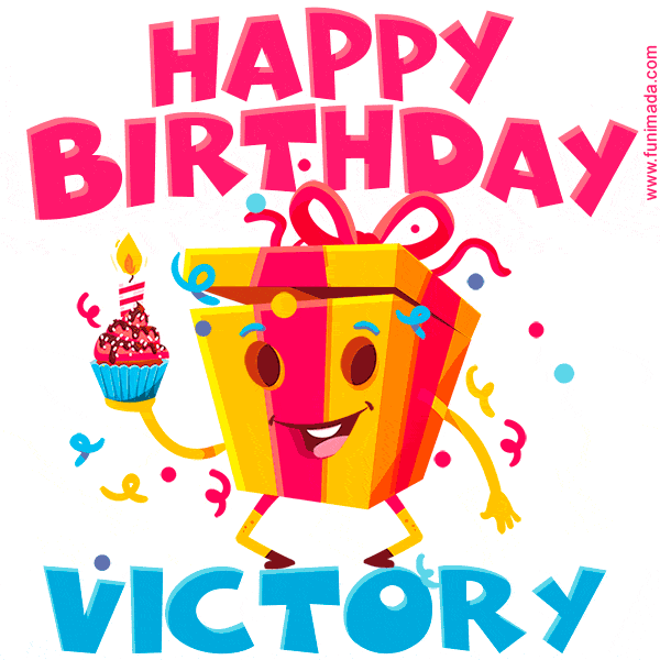 Funny Happy Birthday Victory GIF
