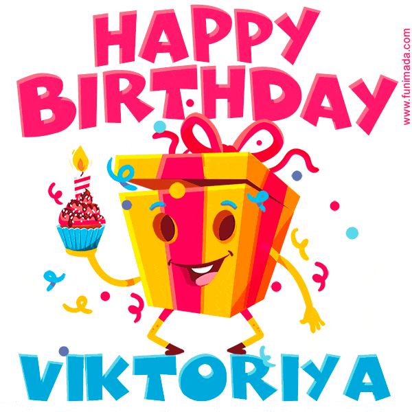 Funny Happy Birthday Viktoriya GIF