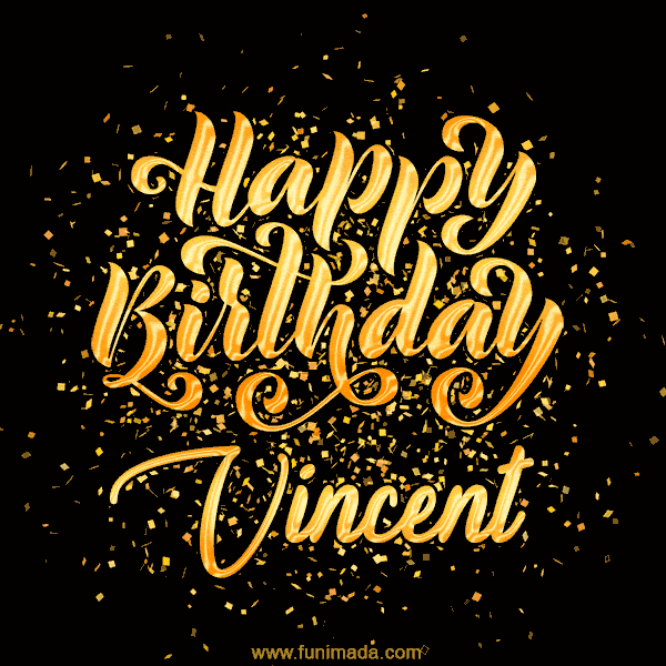 Happy Birthday Card for Vincent - Download GIF and Send for Free