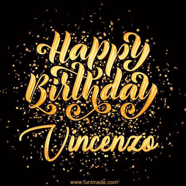 Happy Birthday Card for Vincenzo - Download GIF and Send for Free
