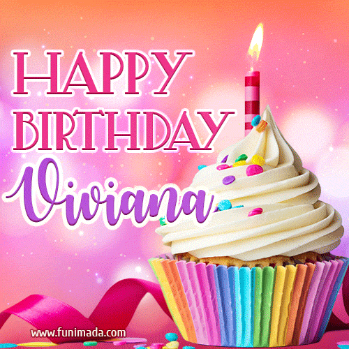 Happy Birthday Viviana - Lovely Animated GIF