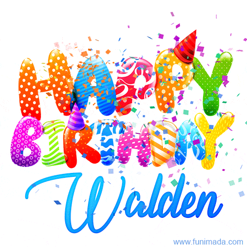 Happy Birthday Walden - Creative Personalized GIF With Name