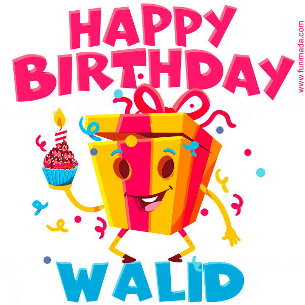 Funny Happy Birthday Walid GIF