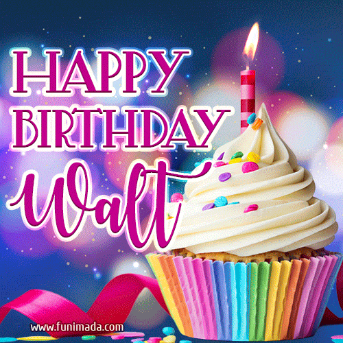 Happy Birthday Walt - Lovely Animated GIF