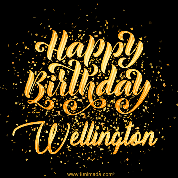 Happy Birthday Card for Wellington - Download GIF and Send for Free