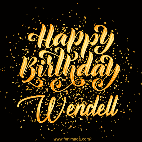 Happy Birthday Card for Wendell - Download GIF and Send for Free