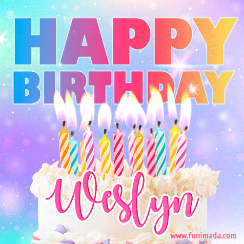 Funny Happy Birthday Weslyn GIF