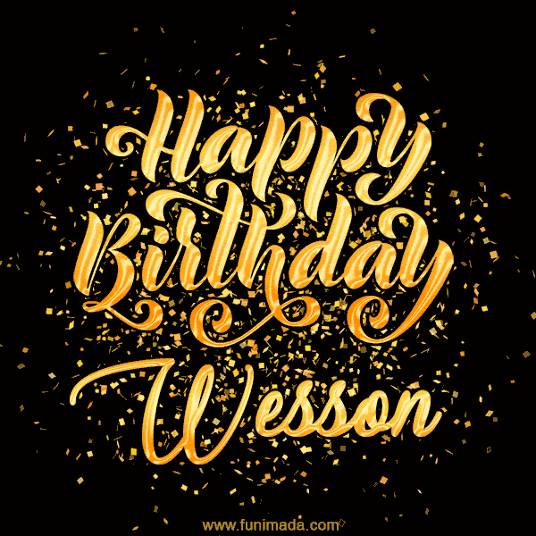 Happy Birthday Card for Wesson - Download GIF and Send for Free