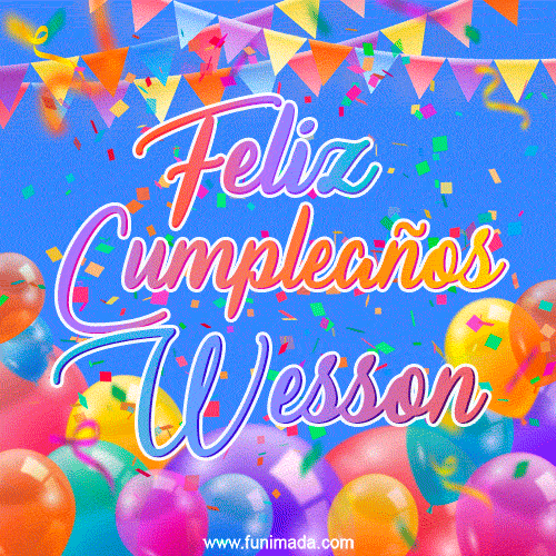 Feliz Cumpleaños Wesson (GIF)