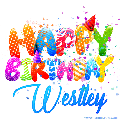Happy Birthday Westley - Creative Personalized GIF With Name