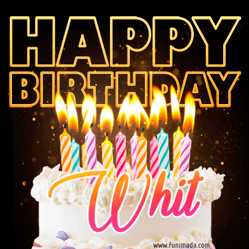 Whit - Animated Happy Birthday Cake GIF for WhatsApp