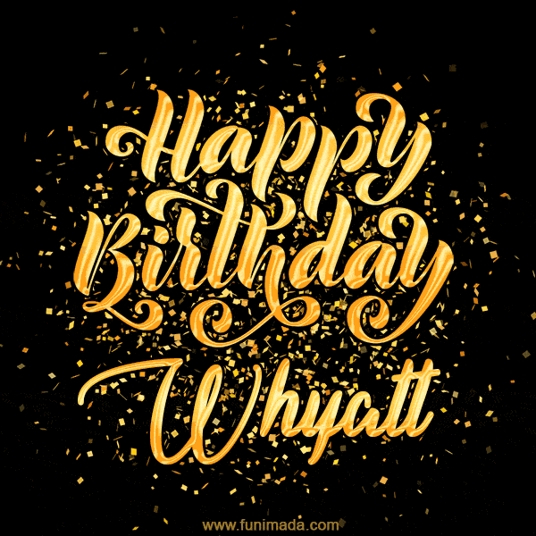 Happy Birthday Card for Whyatt - Download GIF and Send for Free