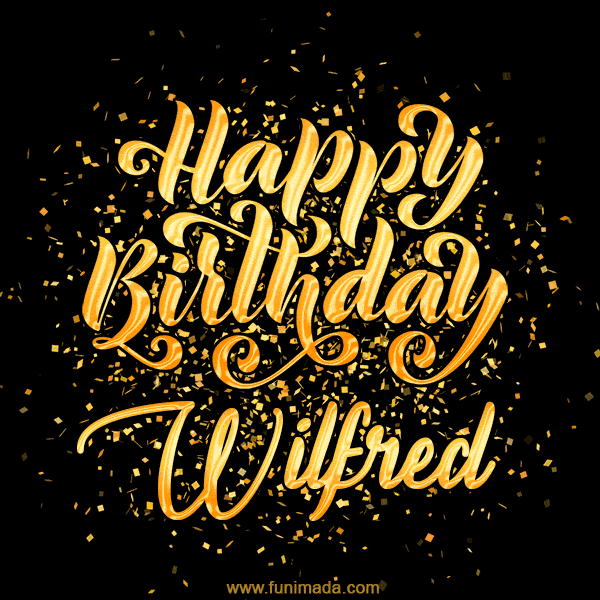 Happy Birthday Card for Wilfred - Download GIF and Send for Free