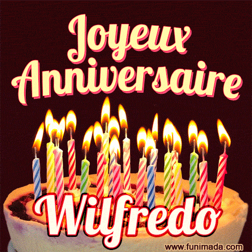 Joyeux anniversaire Wilfredo GIF