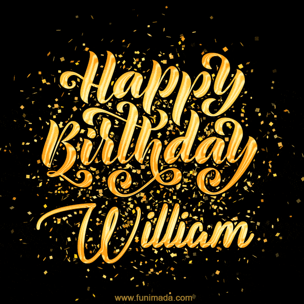 Happy Birthday Card for William - Download GIF and Send for Free